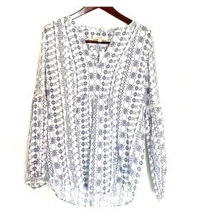 Blue and white Loft tunic